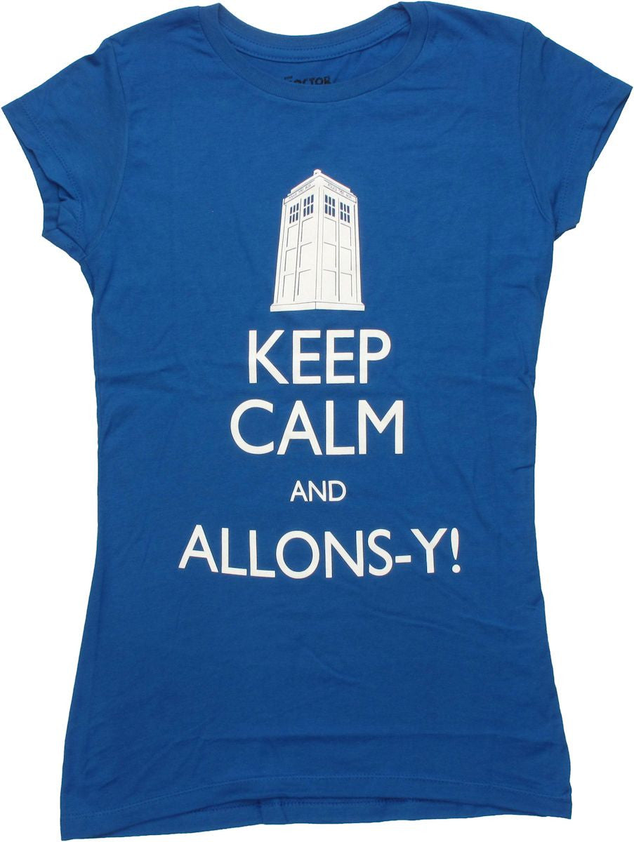 Doctor Who Keep Calm Allons-y Baby Tee