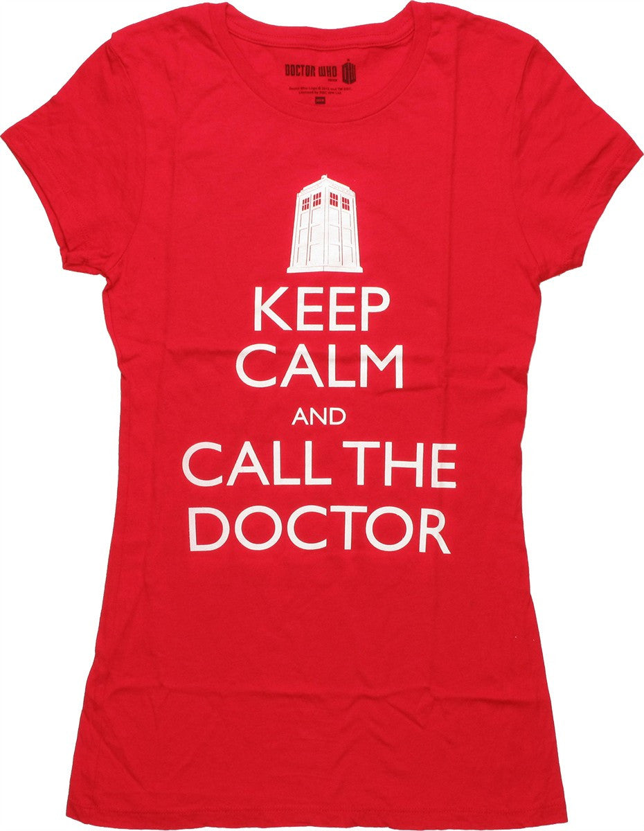 Doctor Who Keep Calm Call Doctor Baby Tee