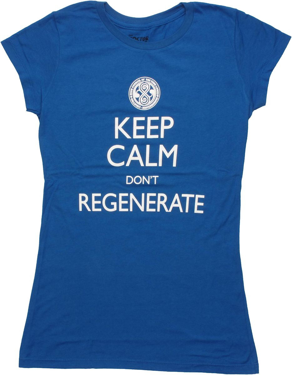 Doctor Who Keep Calm Don't Regenerate Baby Tee