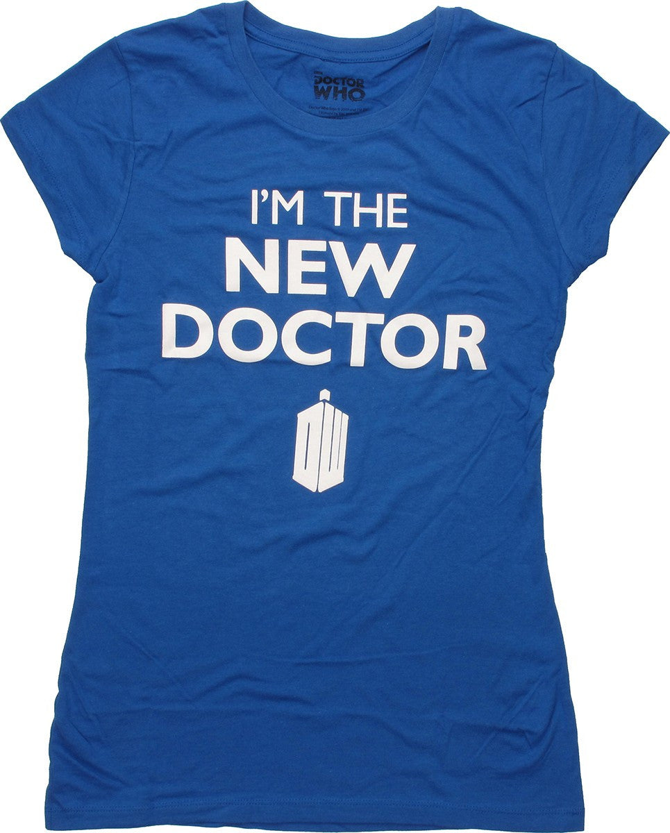 Doctor Who New Doctor Royal Blue Baby Tee