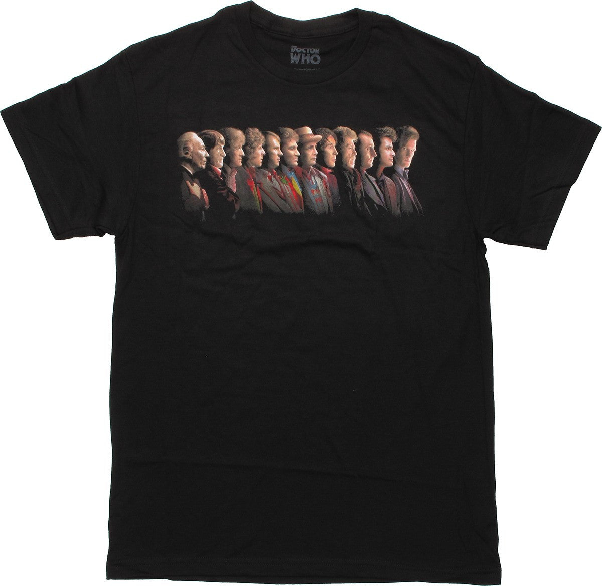 Doctor Who Profile Line Up T Shirt