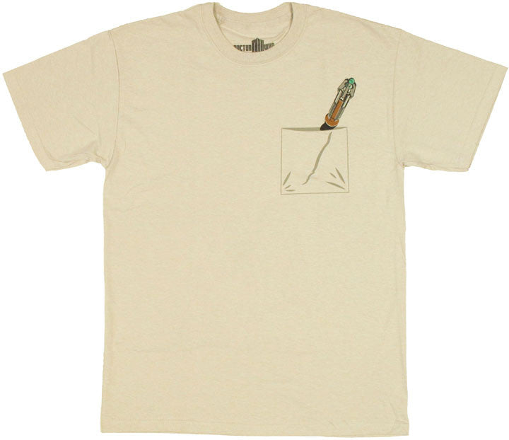 Doctor Who Screwdriver Pocket T Shirt