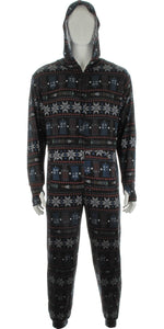 Doctor Who Snow Flakes Hooded Union Suit