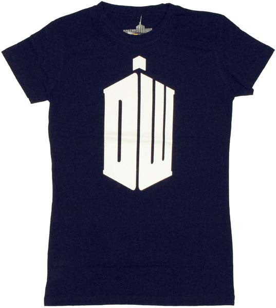 Doctor Who TARDIS Letters Juniors T-Shirt