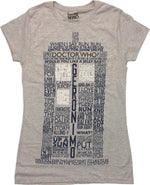 Doctor Who TARDIS Quotes Heather Baby Tee