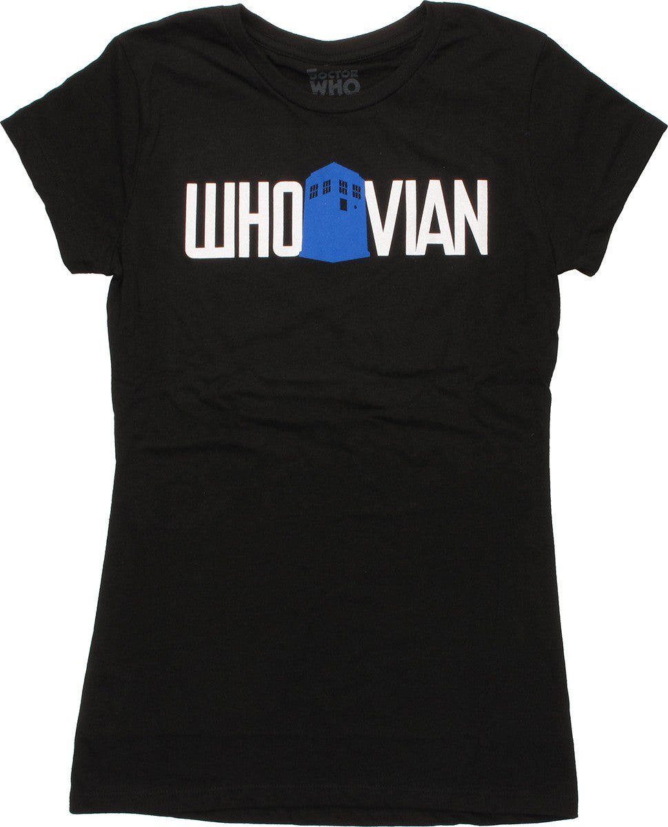 Doctor Who TARDIS Whovian Black Baby Tee