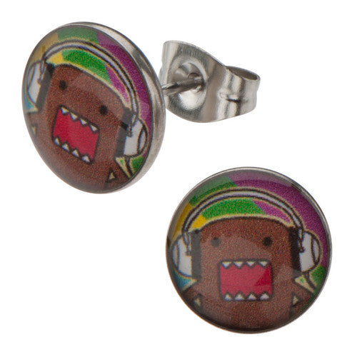 Domo Kun Headphones Stud Earrings