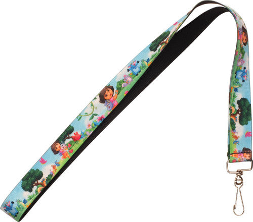 Dora the Explorer Outdoor Scene Elastic Lanyard