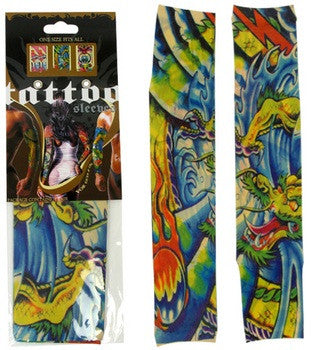 Dragon Green Hair Tattoo Sleeves