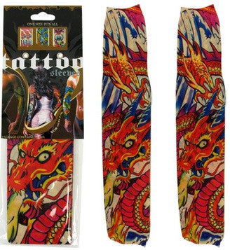 Dragon Orange Head Tattoo Sleeves