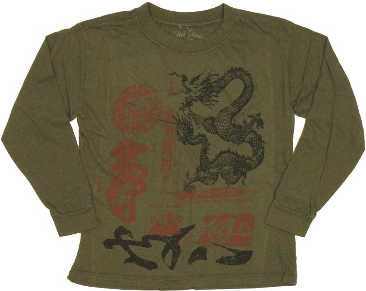 Dragon Seal Long Sleeve Juvenile T Shirt