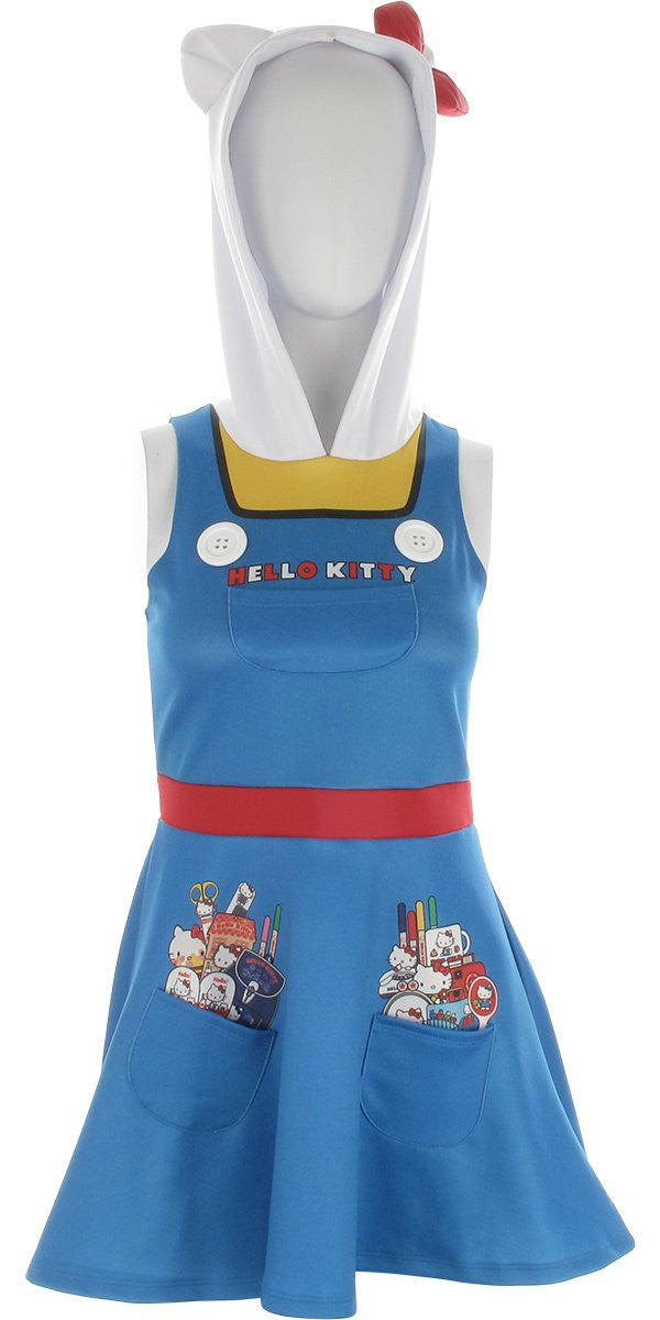 Hello Kitty Hooded A Line Tank Top Dress