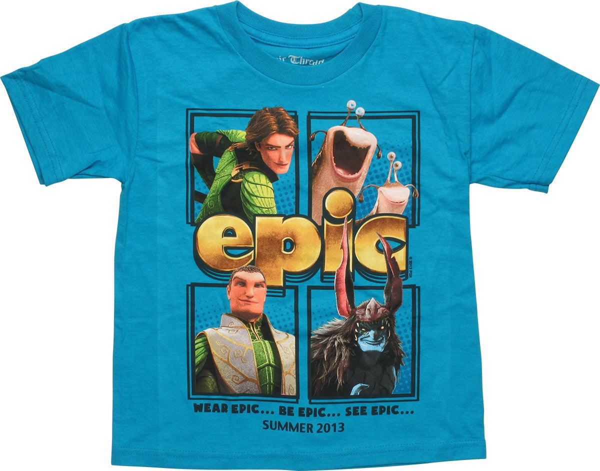 Epic Characters Square Blue Juvenile T-Shirt