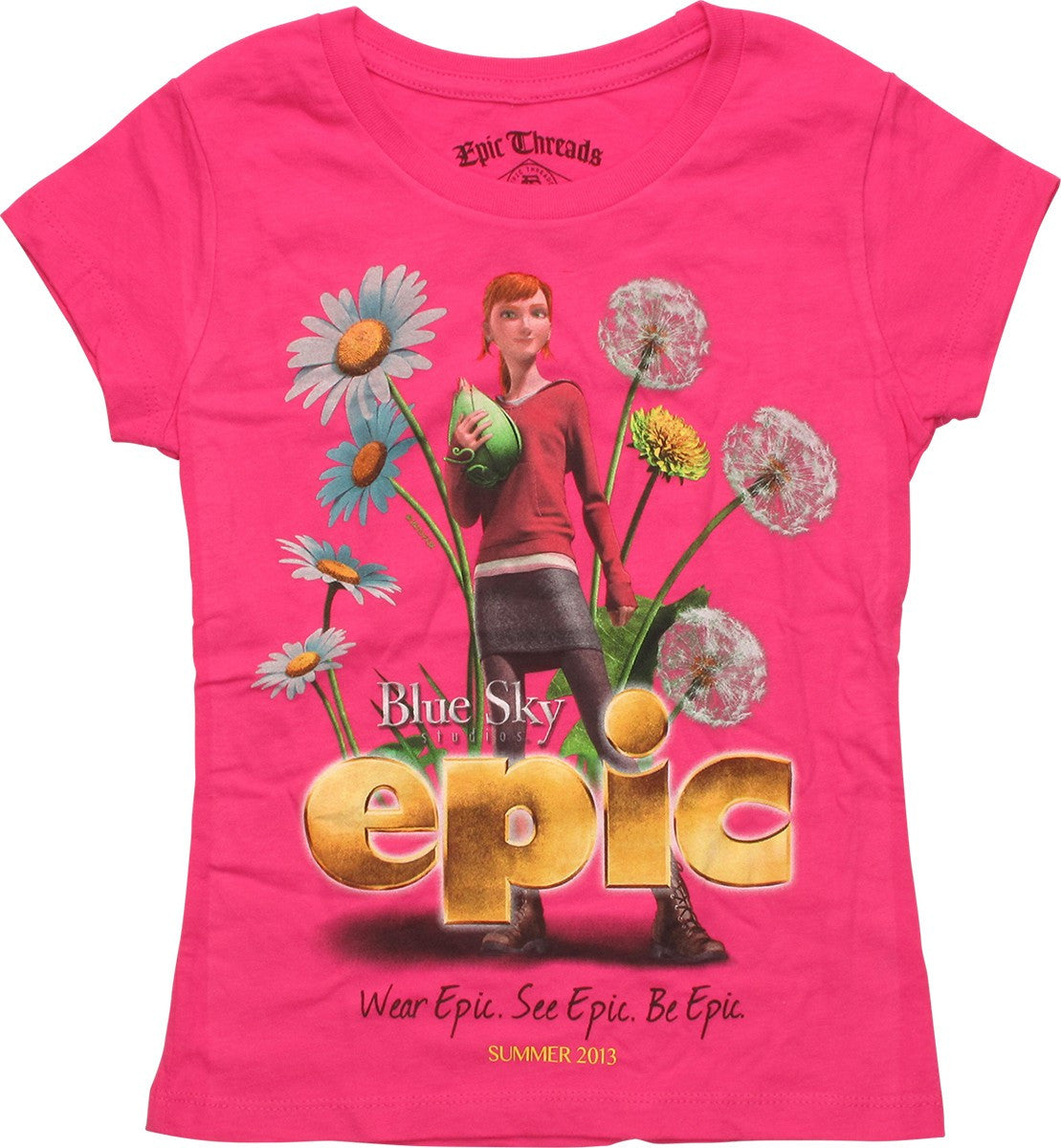 Epic Mary In Dandelions Girls Juvenile T-Shirt