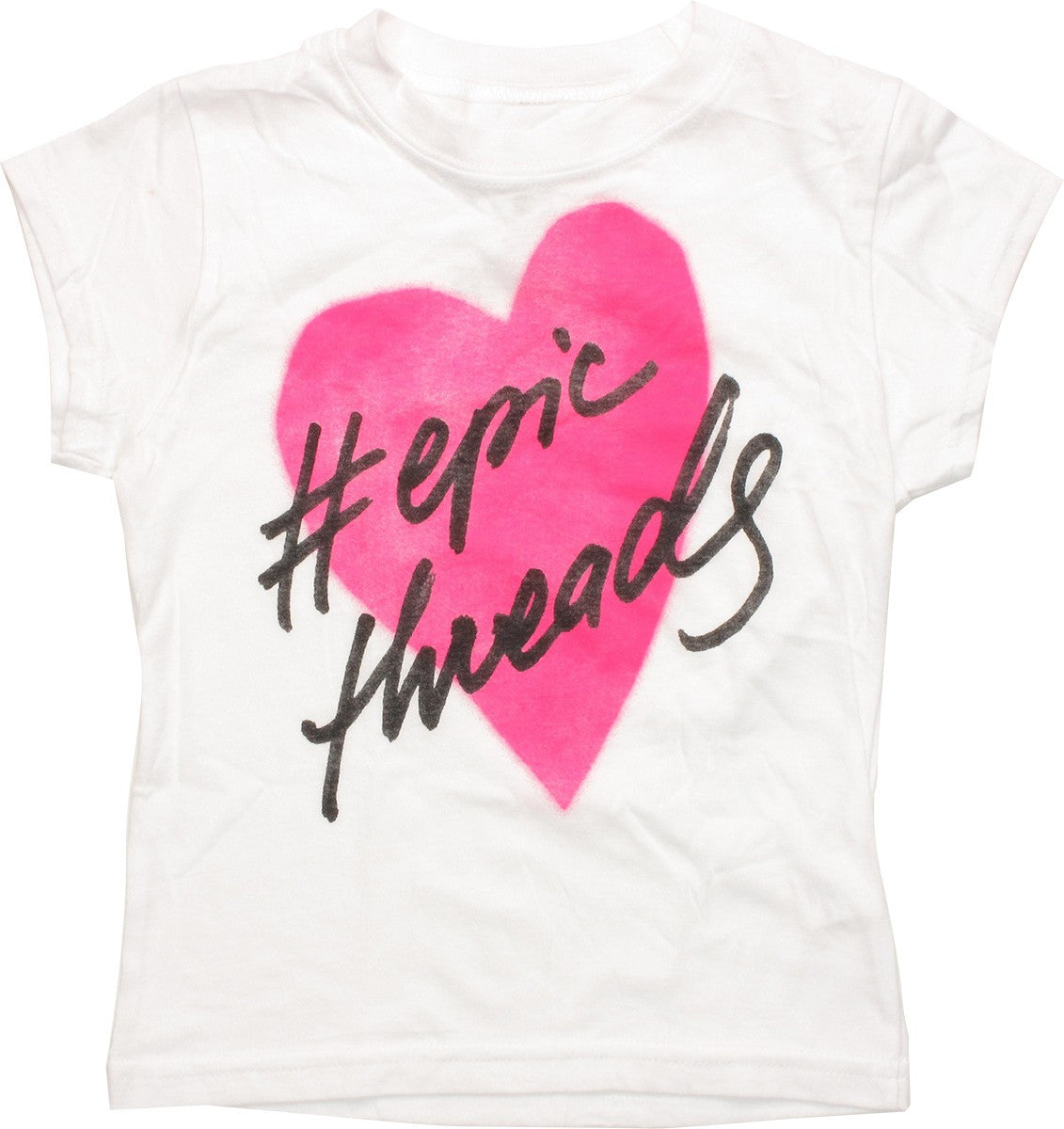 Epic Threads Heart Hashtag Girls Youth T-Shirt