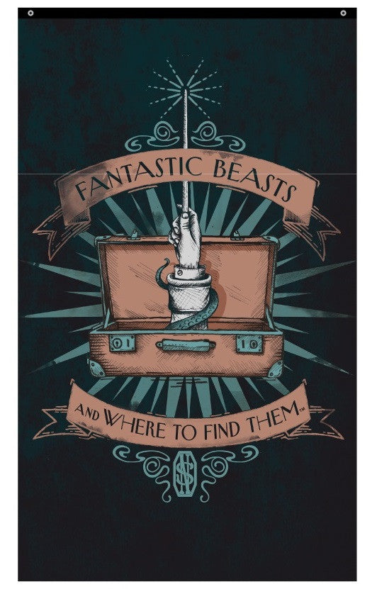 Fantastic Beasts Wand Case Banner Flag