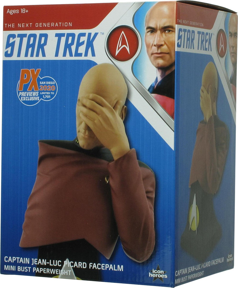 Star Trek Captain Picard Facepalm Bust Paperweight