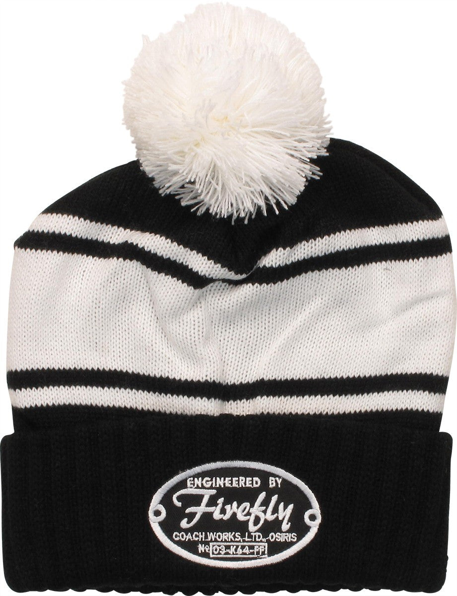 Firefly Nameplate Cuffed Pom Beanie