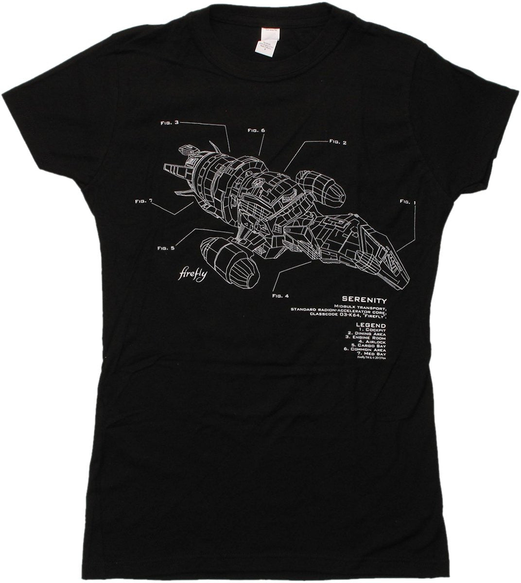 Firefly Serenity Diagram Juniors T-Shirt