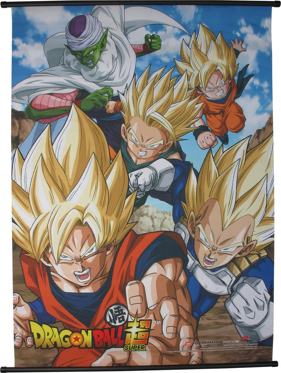 Dragon Ball Super Heroic Characters Wall Scroll