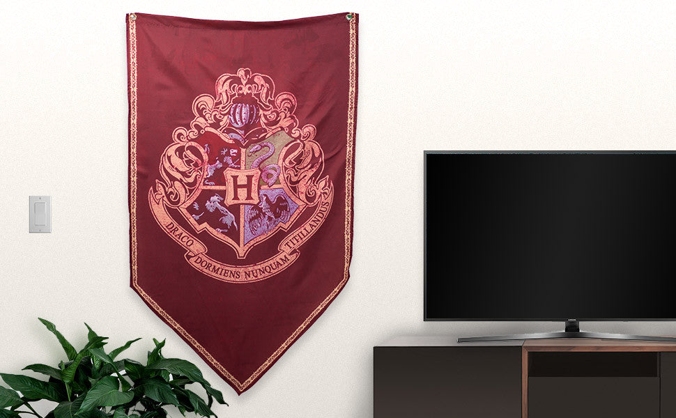 Harry Potter Hogwarts Crest Banner Flag