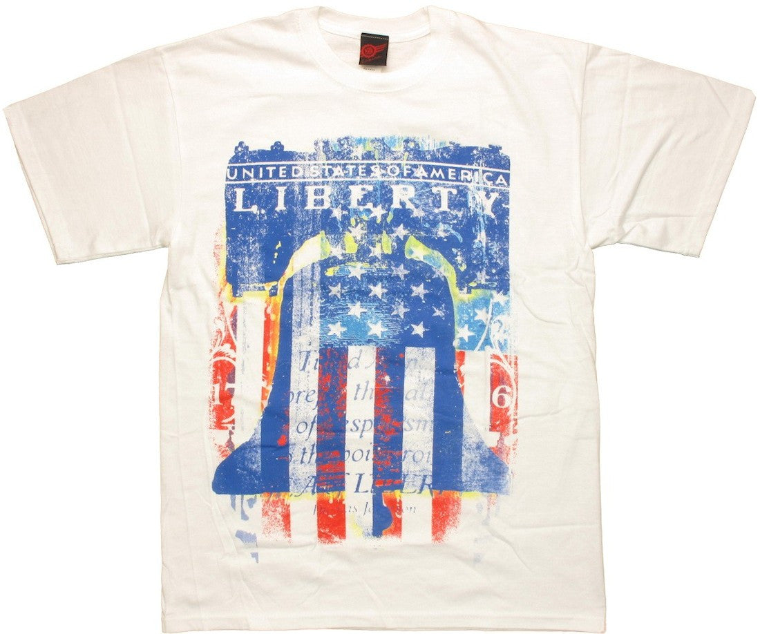 Flag Liberty Bell Vintage T Shirt