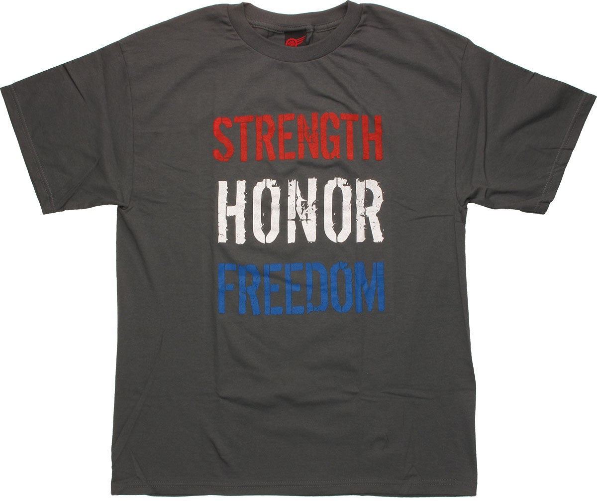 Flag Strength Honor Freedom T Shirt