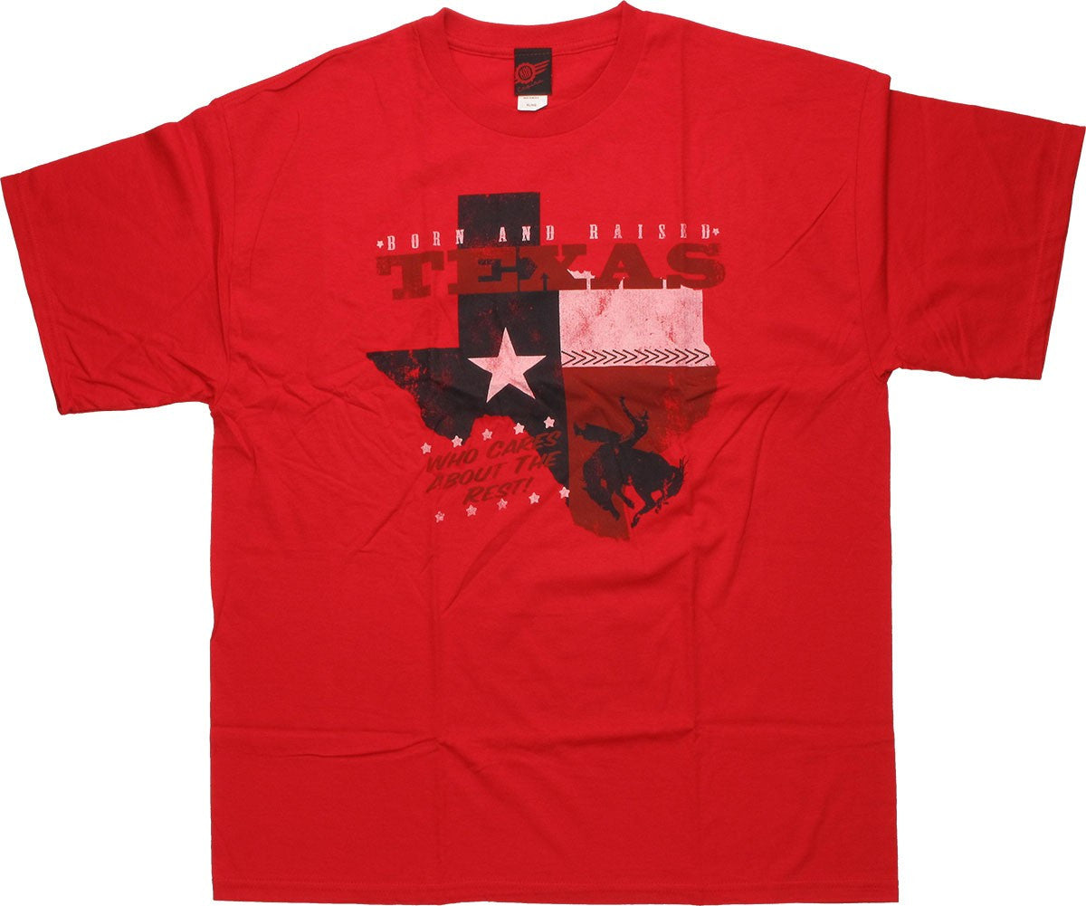 Flag Texas Born and Raised T Shirt