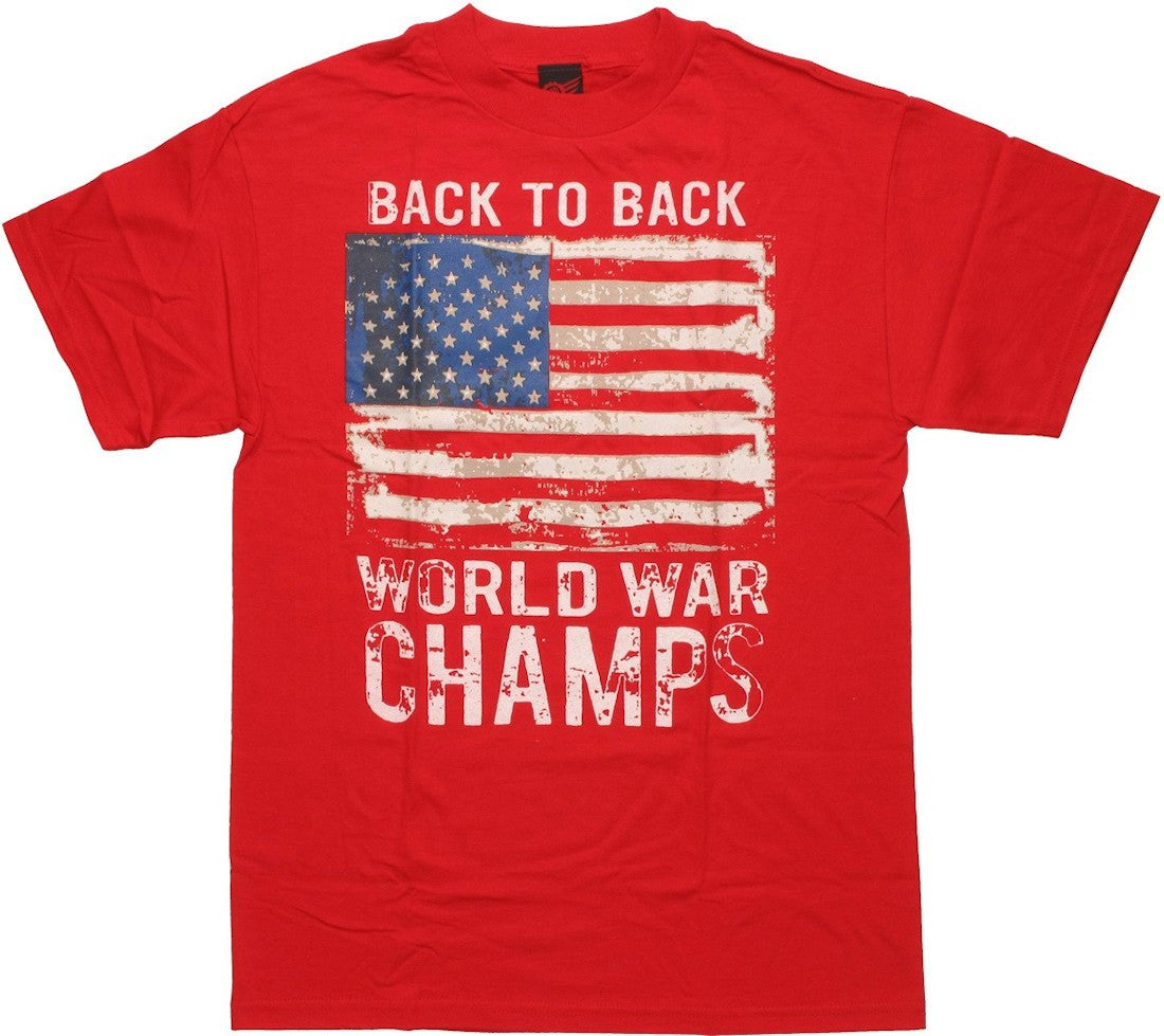Flag USA Back to Back Champs T Shirt