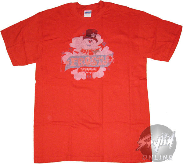 Frosty the Snowman Snowflake Behind T-Shirt