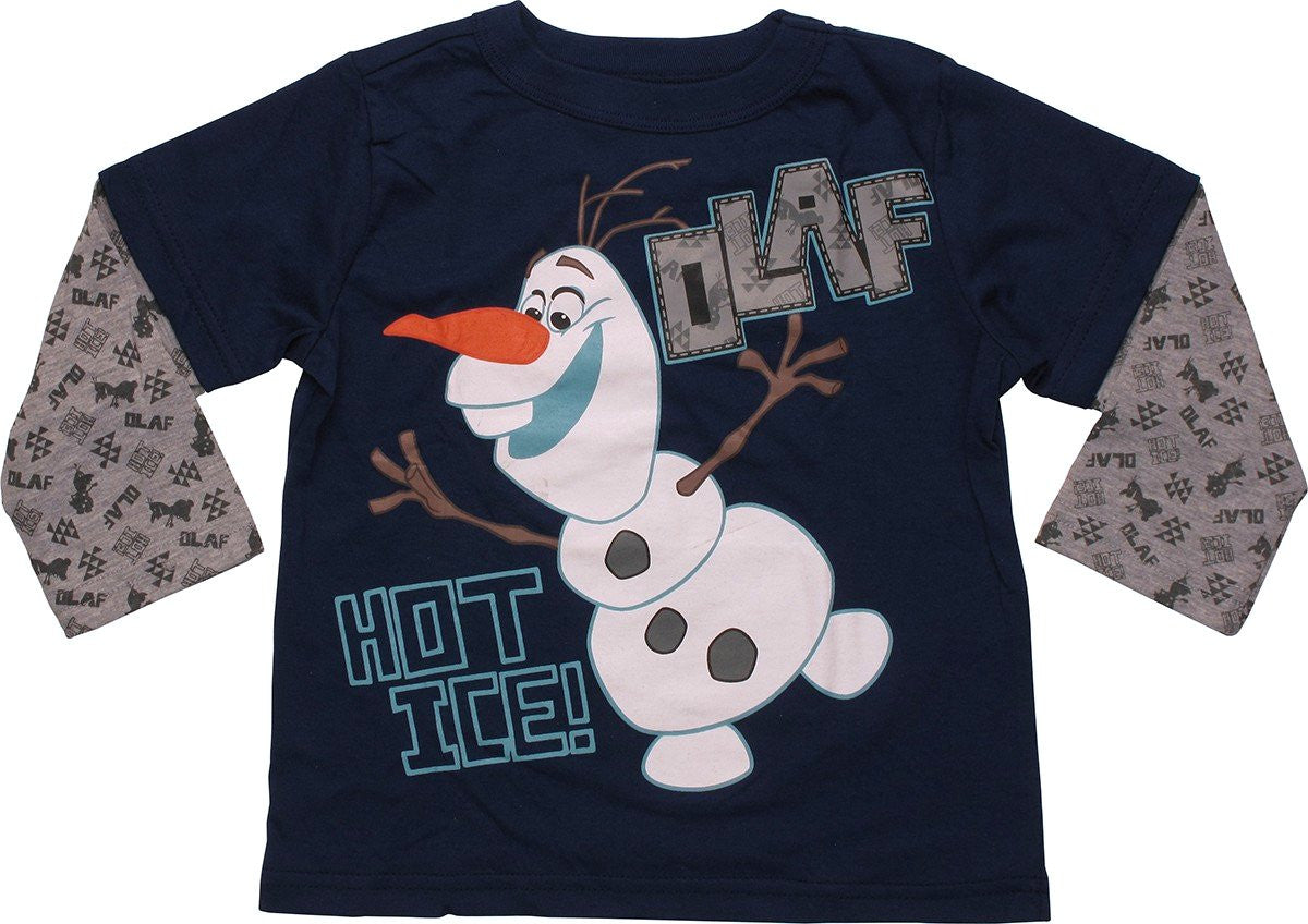 Frozen Olaf Hot Ice Long Sleeve Toddler T-Shirt