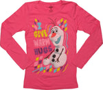 Frozen Olaf Warm Hugs Long Sleeve Youth T-Shirt