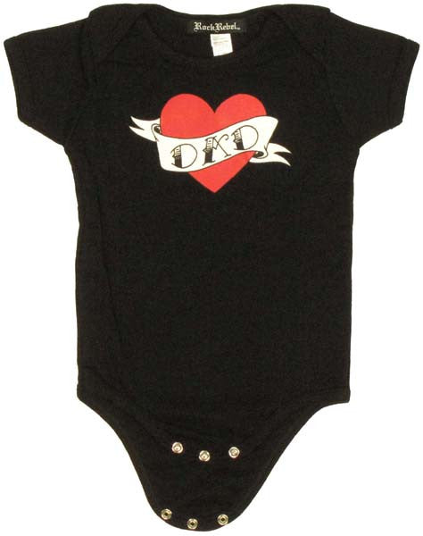 Funny Dad Heart Snap Suit