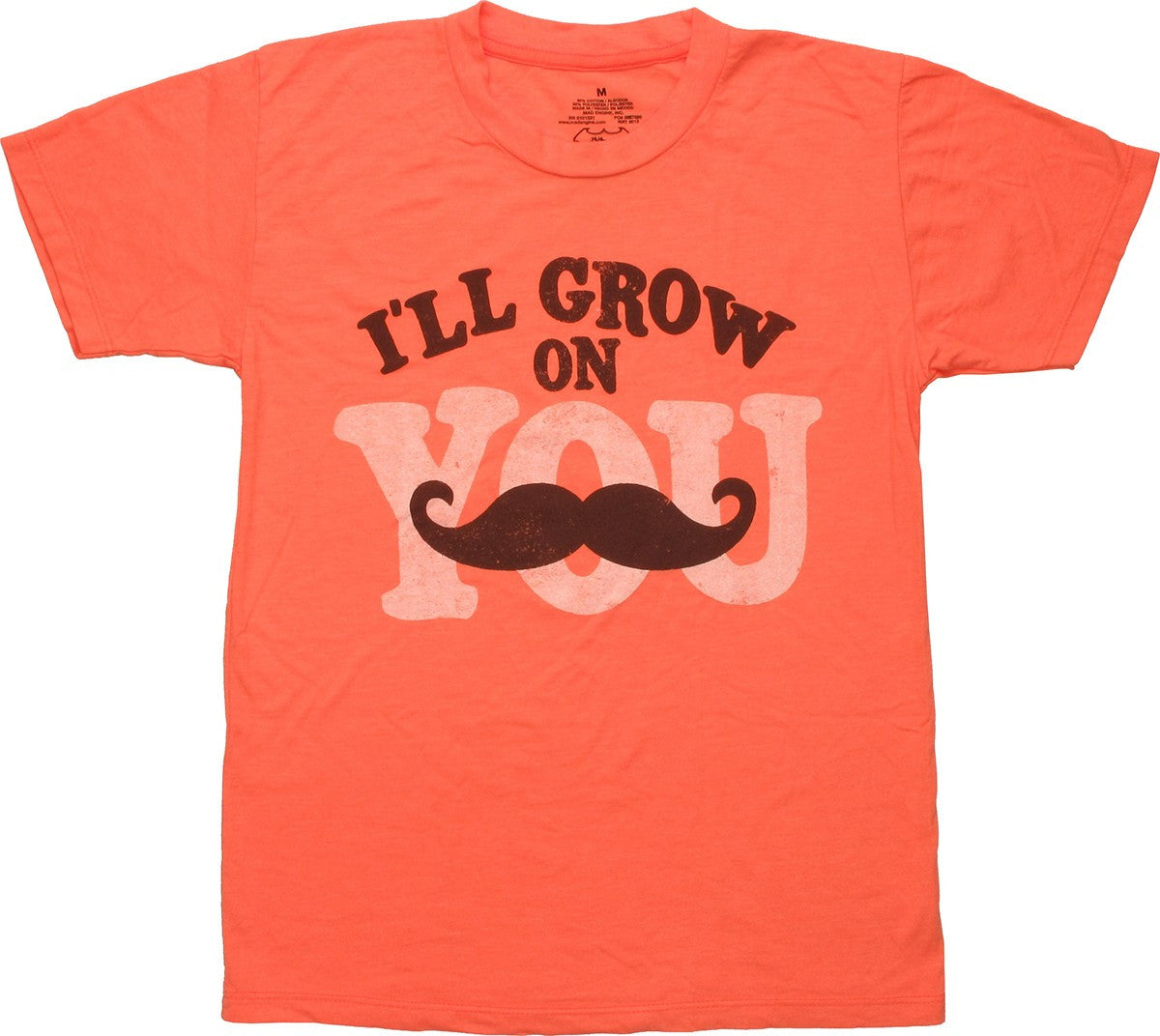 Funny I'll Grow on You Mustache Youth T-Shirt