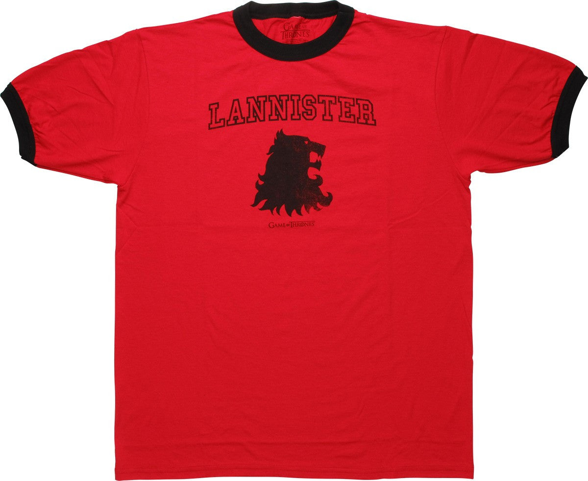 Game of Thrones Lannister Insignia Ringer T-Shirt