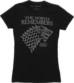 Game of Thrones North Remembers Outline Baby Tee