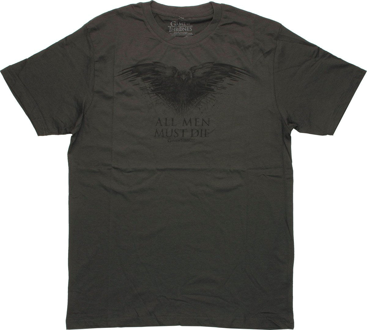 Game of Thrones Raven All Men Must Die T Shirt Sheer