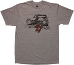 General Motors Chevy Z28 Gray T Shirt Sheer