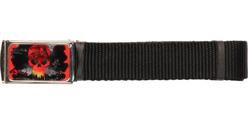 Ghost Rider Flaming Skull Buckle Mesh Belt