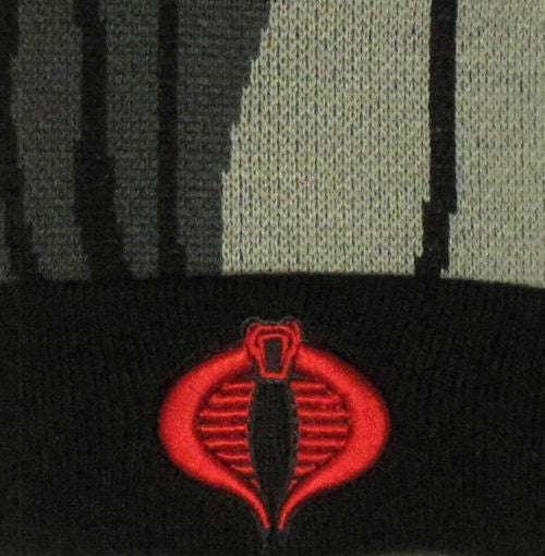 GI Joe Cobra Commander Woven Head Cuff Beanie