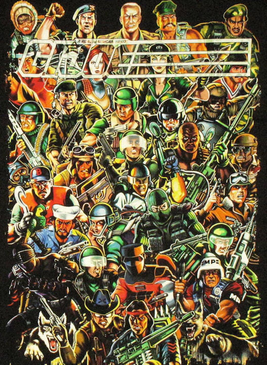GI Joe Collage T Shirt Sheer