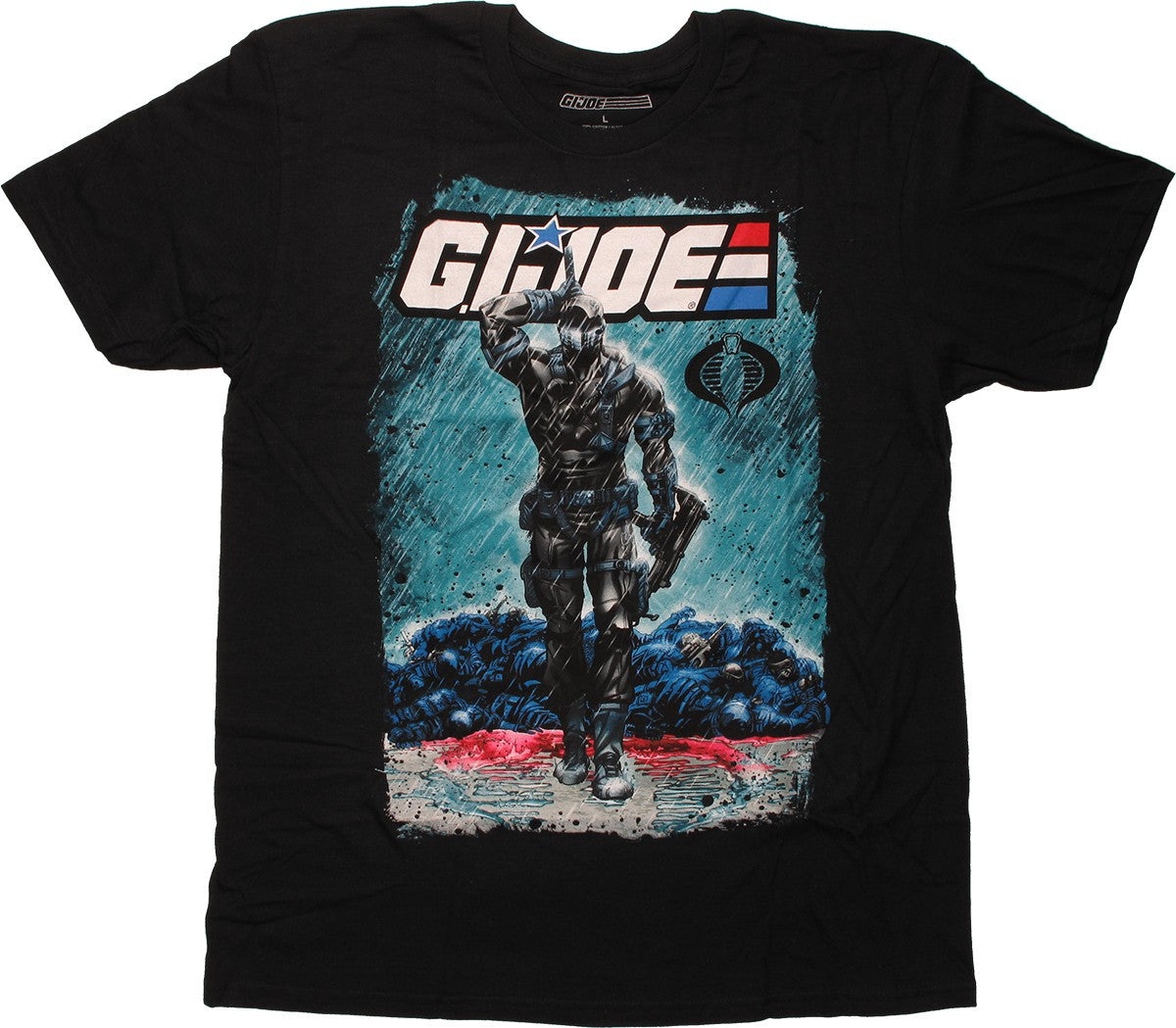 GI Joe Snake Eyes Comic Art T Shirt Sheer
