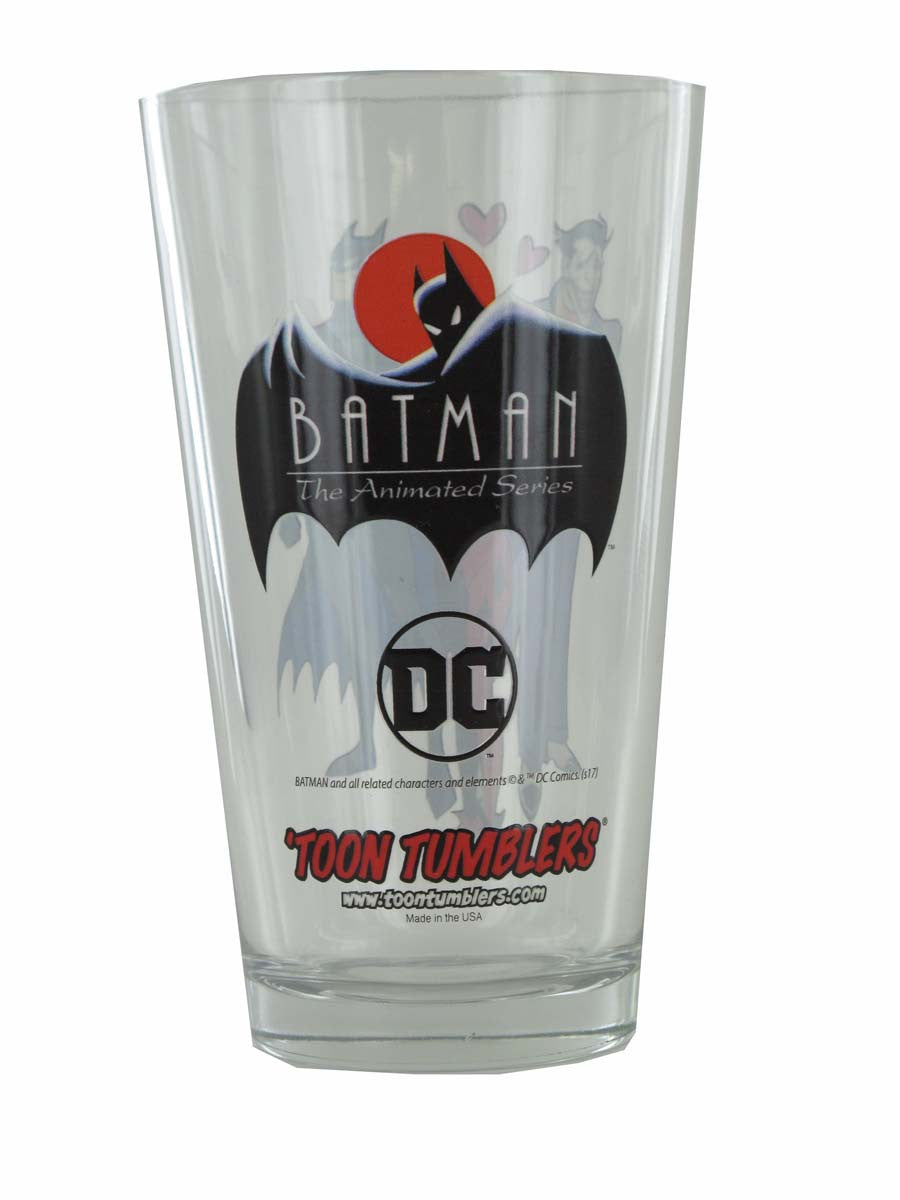 Batman Animated Series Love Triangle TT Pint Glass