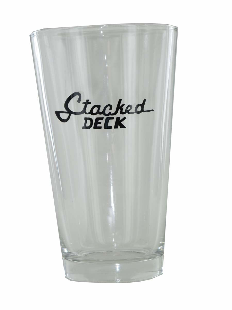 Batman Stacked Deck Bar Logo Pint Glass
