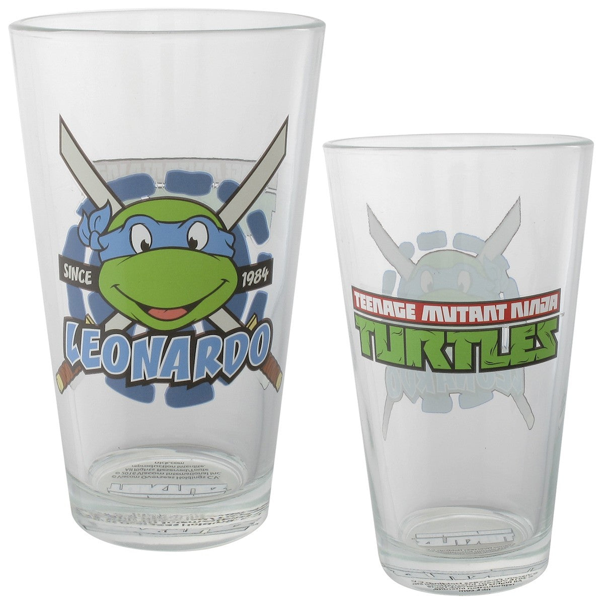 Ninja Turtles Hero Heads 1984 4 Pint Glass Set