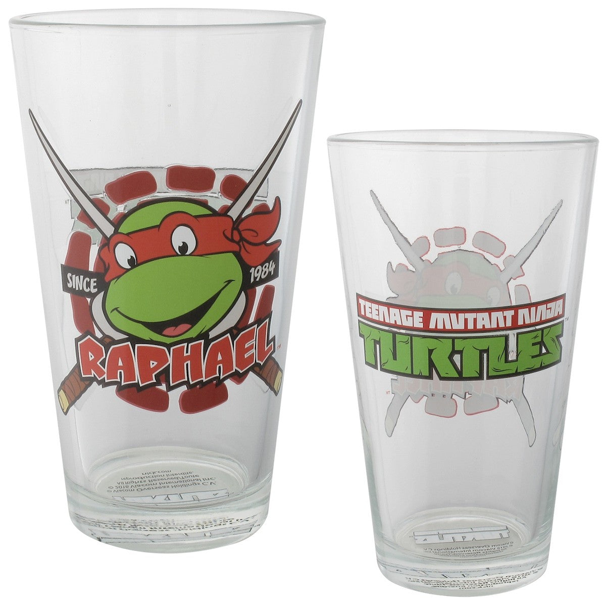 Ninja Turtles Hero Heads 1984 4 Pint Glass Set