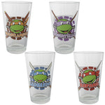 Ninja Turtles Hero Heads 1984 4 Pint Glass Set