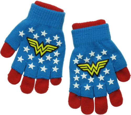 Wonder Woman Stars Logo Youth Gloves