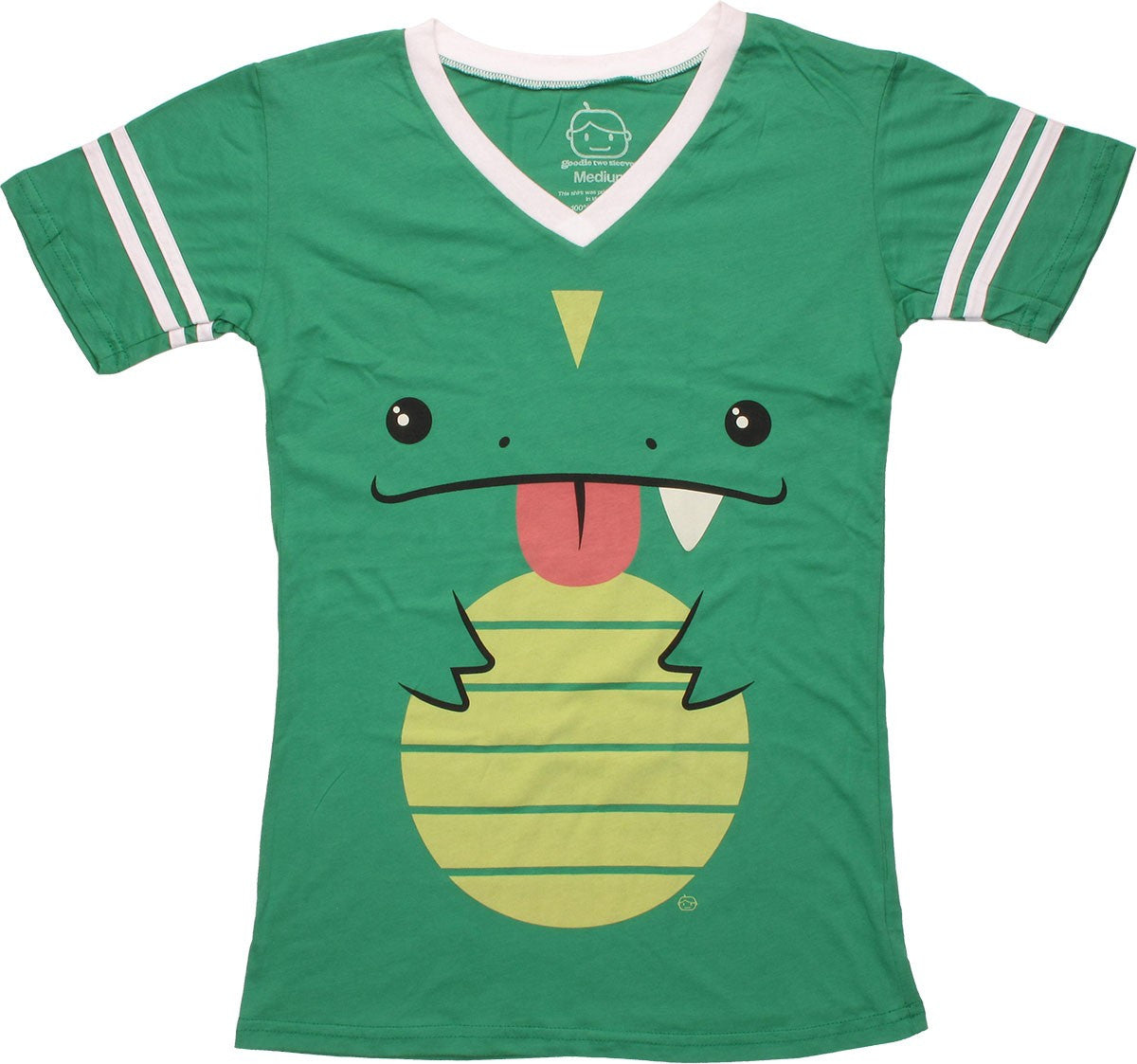 Goodie Two Sleeves Cute Reptile Jersey V Neck Baby Tee