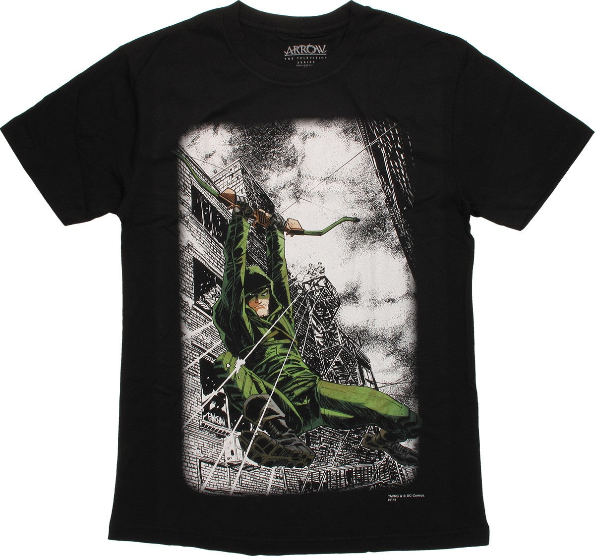 Green Arrow Zip Line Bow T-Shirt